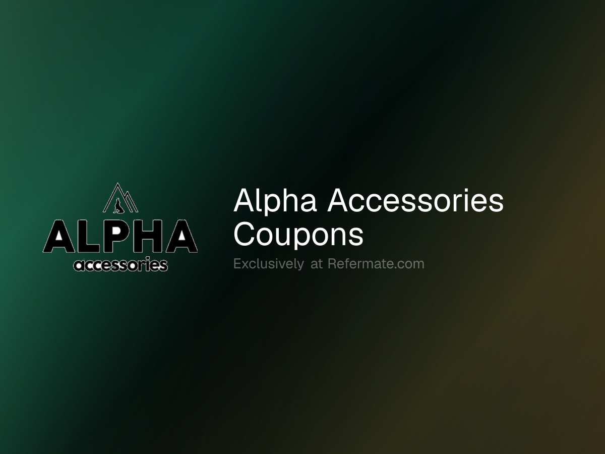 Alpha Accessories Promo Codes - 16 Verified - 90% Off - June 2026 ...