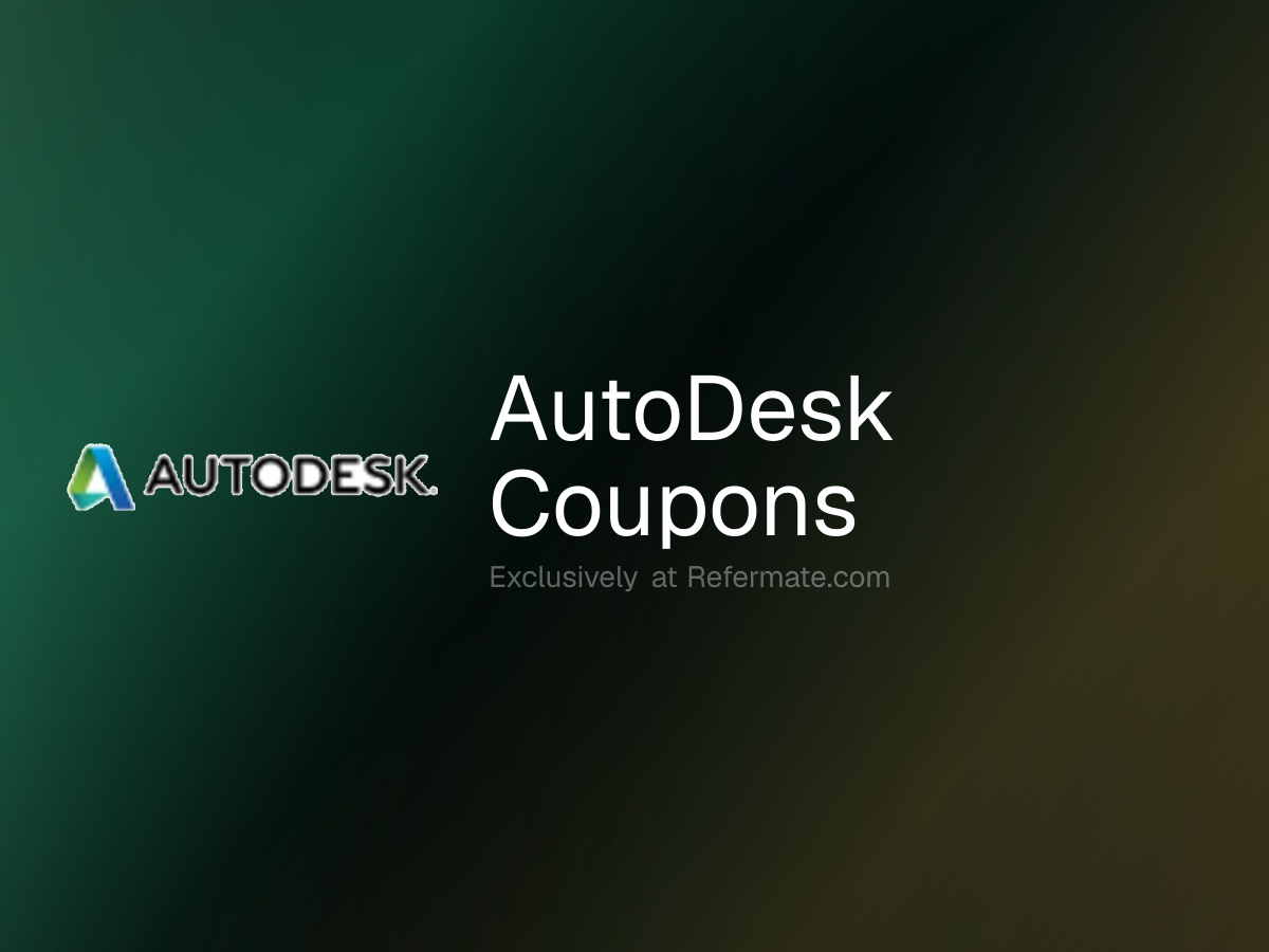 AutoDesk Promo Codes - 8 Verified - 10% Off - June 2026 | Refermate