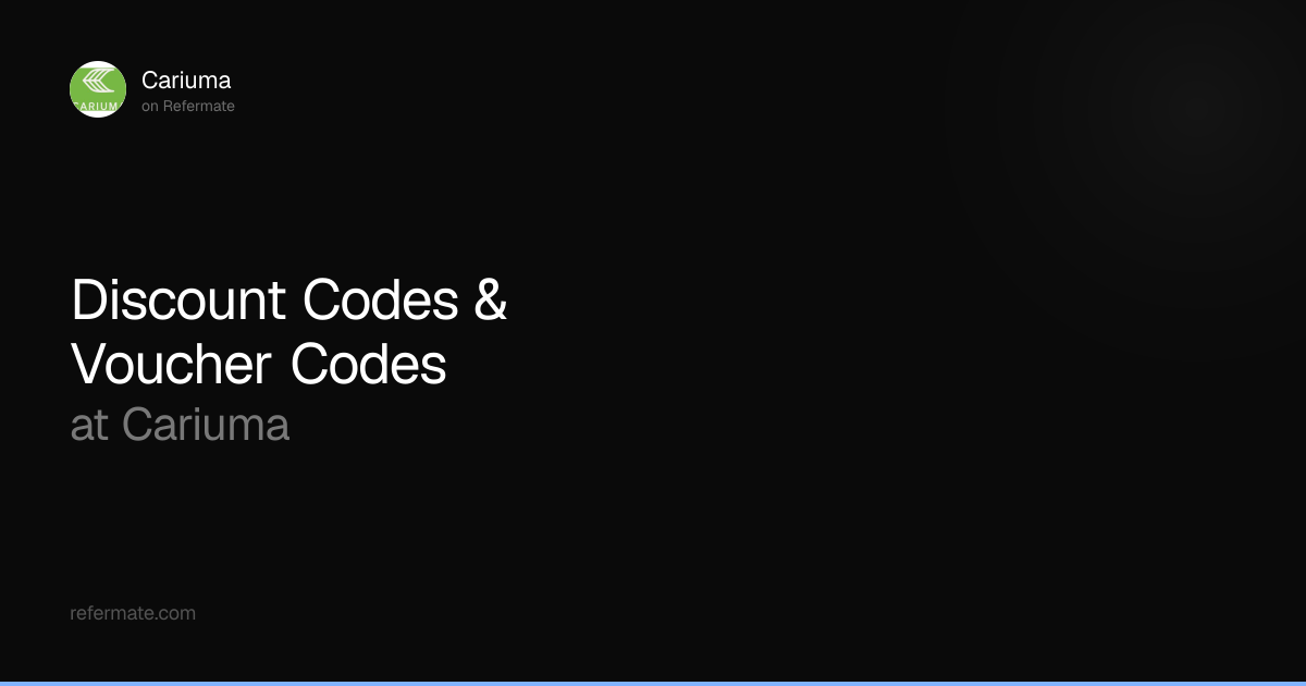 Cariuma Discount Codes - 40 Verified - 10% Off - April 2026 | Refermate