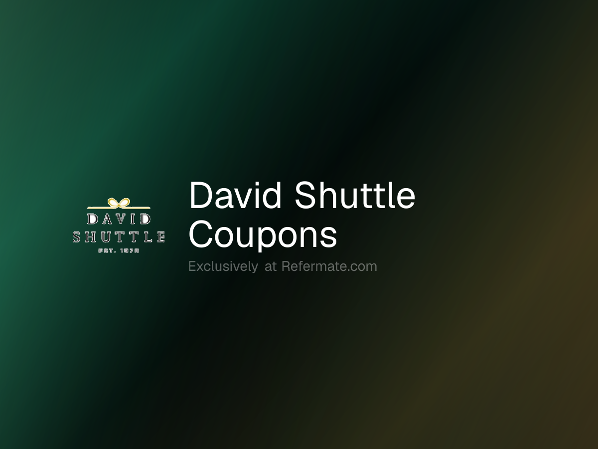 David Shuttle Promo Codes - 30 Verified - 10% Off - June 2026 | Refermate