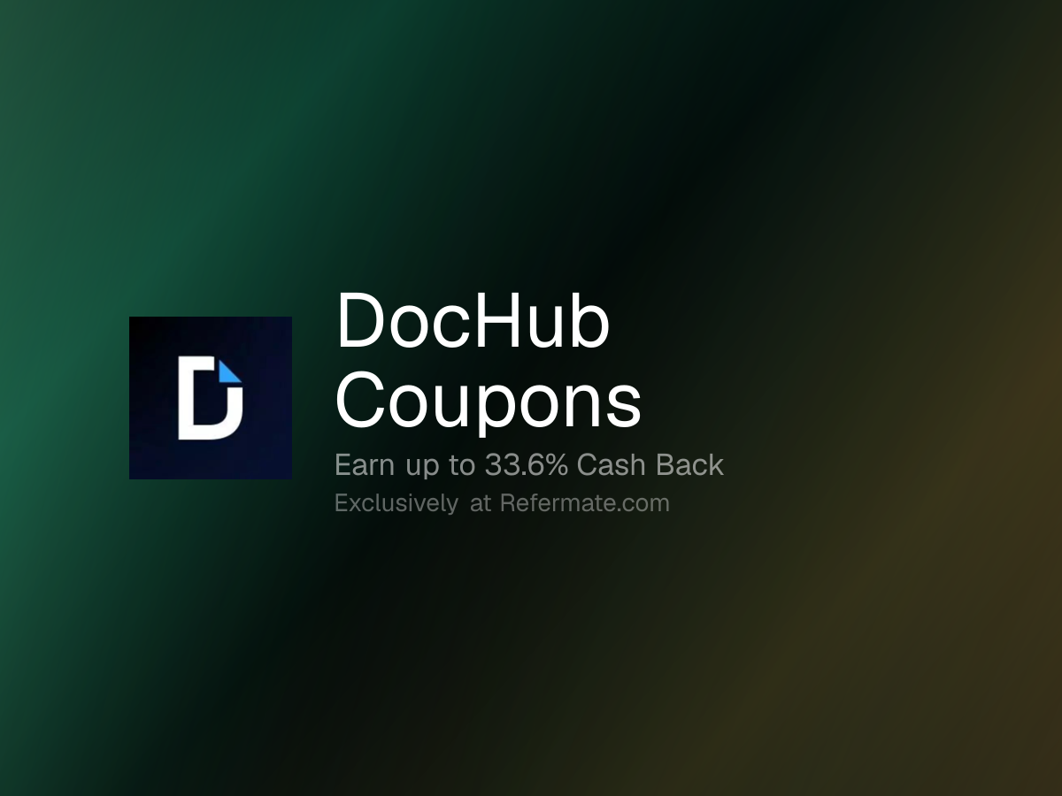 DocHub Promo Codes - 7 Verified - 25% Off + Up to 33.6% Cash Back ...