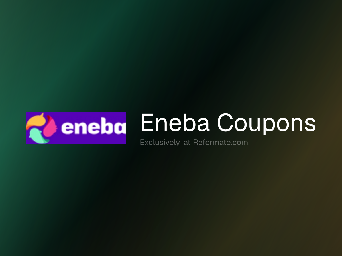 Eneba Promo Codes - 118 Verified - 90% Off - June 2026 | Refermate