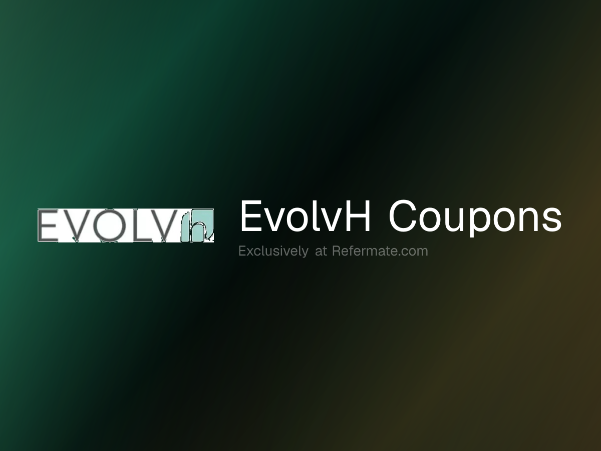 EvolvH Promo Codes - 37 Verified - 15% Off + Up to 12.6% Cash Back ...