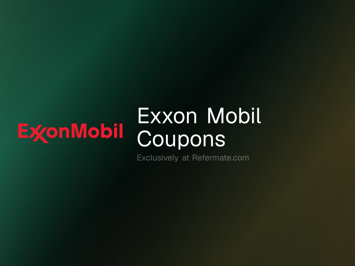 Exxon Mobil Promo Codes - 3 Verified - 30% Off - June 2026 | Refermate