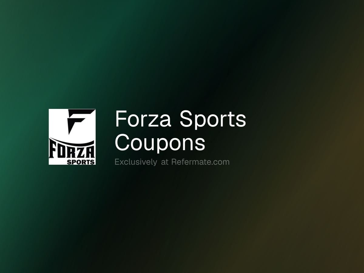 Forza Sports Promo Codes - 33 Verified - 25% Off - June 2026 | Refermate