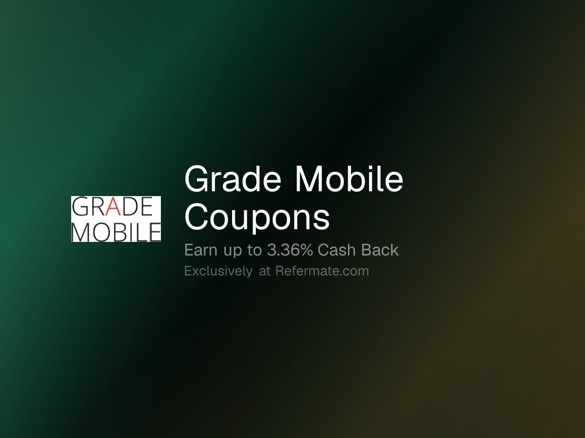 Grade Mobile Promo Codes - 15 Verified - 80% Off + Up to 3.36% Cash ...