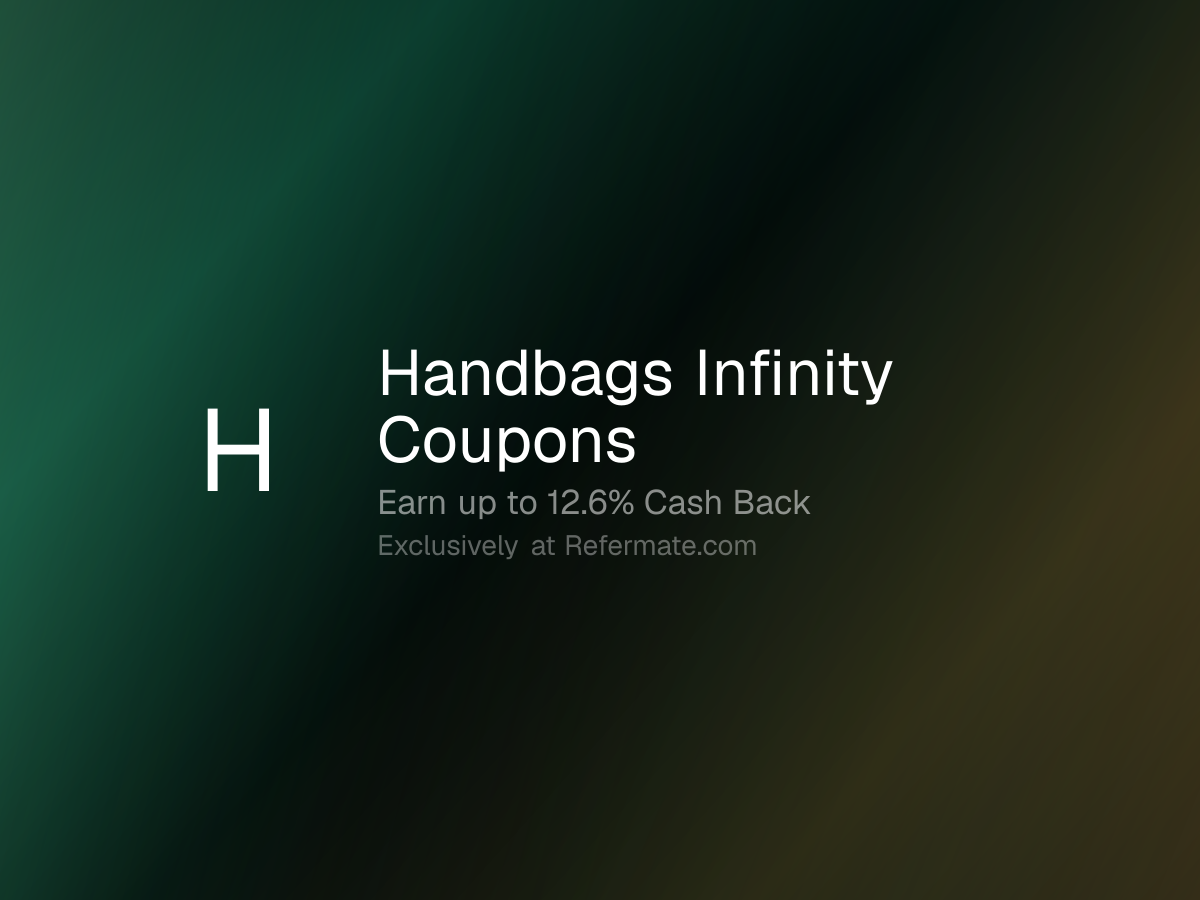 Handbags Infinity Promo Codes - Up to 12.6% Cash Back - October 2026 ...