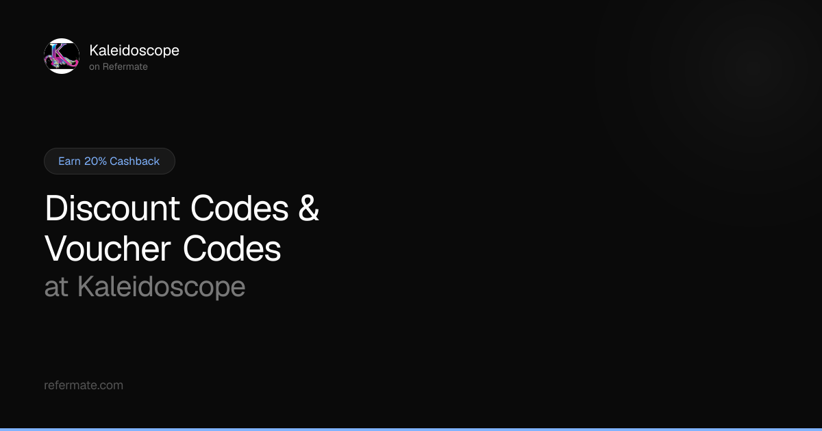 Kaleidoscope Discount Codes - 43 Verified - 20% Off - April 2026 ...
