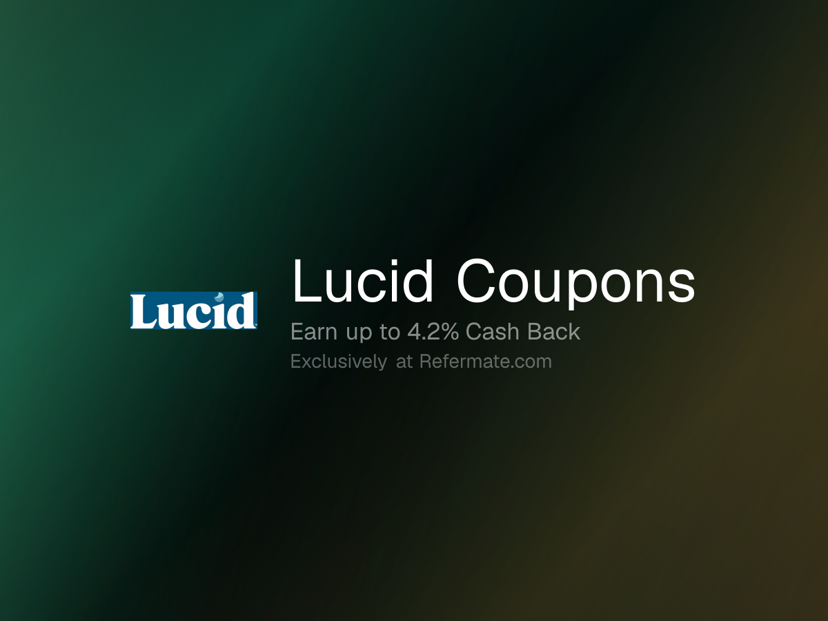 Lucid Promo Codes - 29 Verified - 25% Off + Up to 4.2% Cash Back - June ...