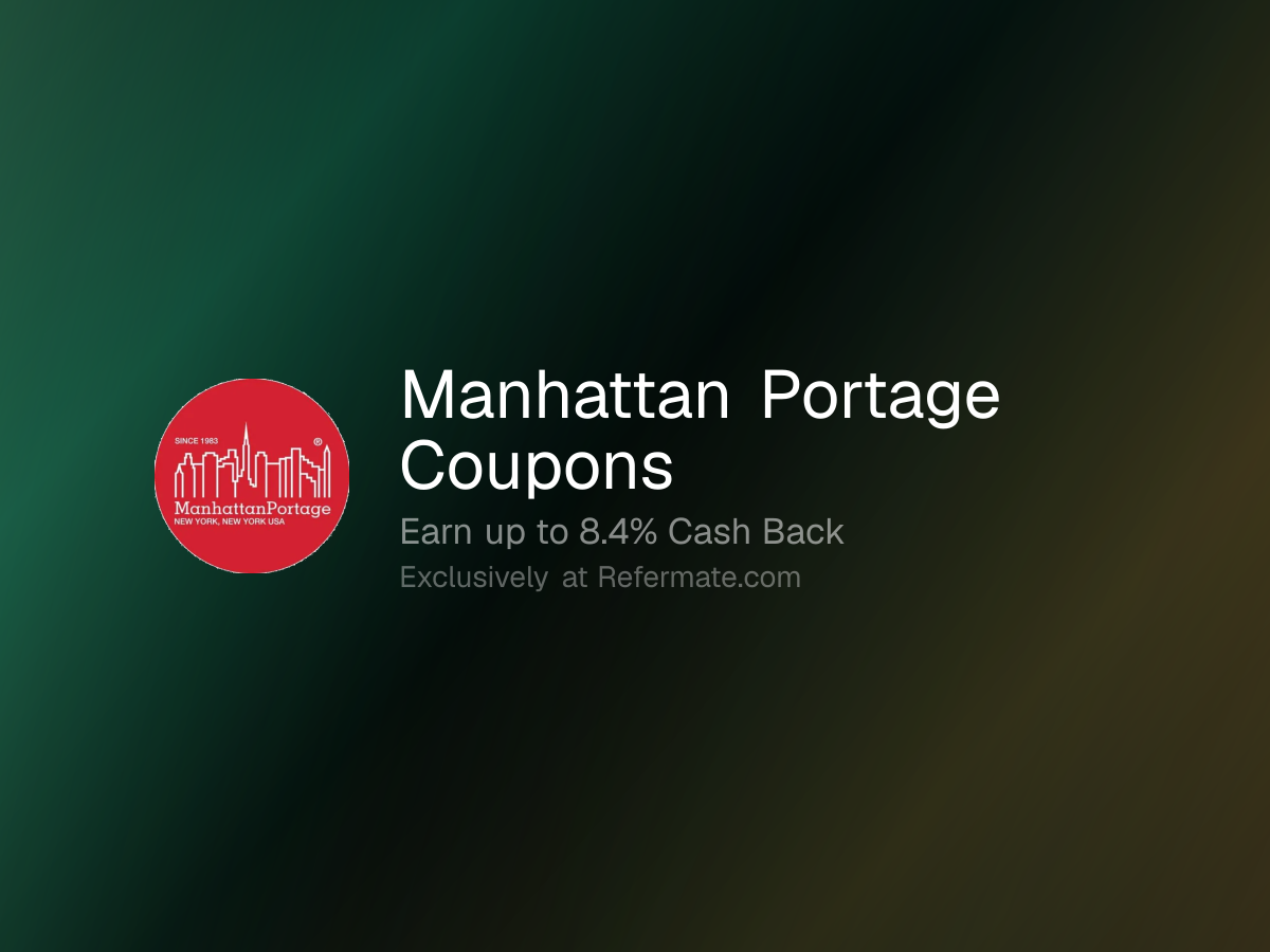 Manhattan Portage Promo Codes - 26 Verified - 40% Off + Up to 8.4% Cash ...