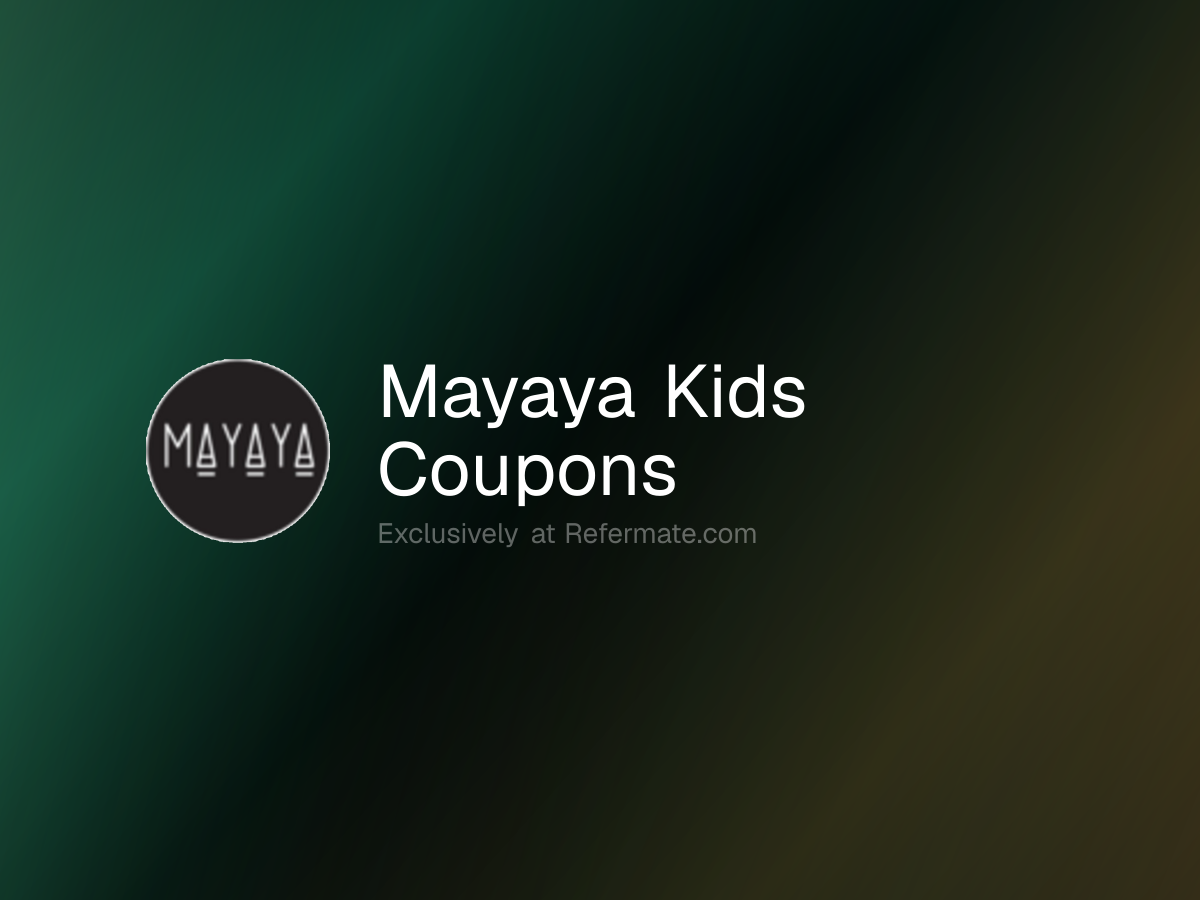 Mayaya Kids Promo Codes - 2 Verified - 25% Off + Up to 12.6% Cash Back ...