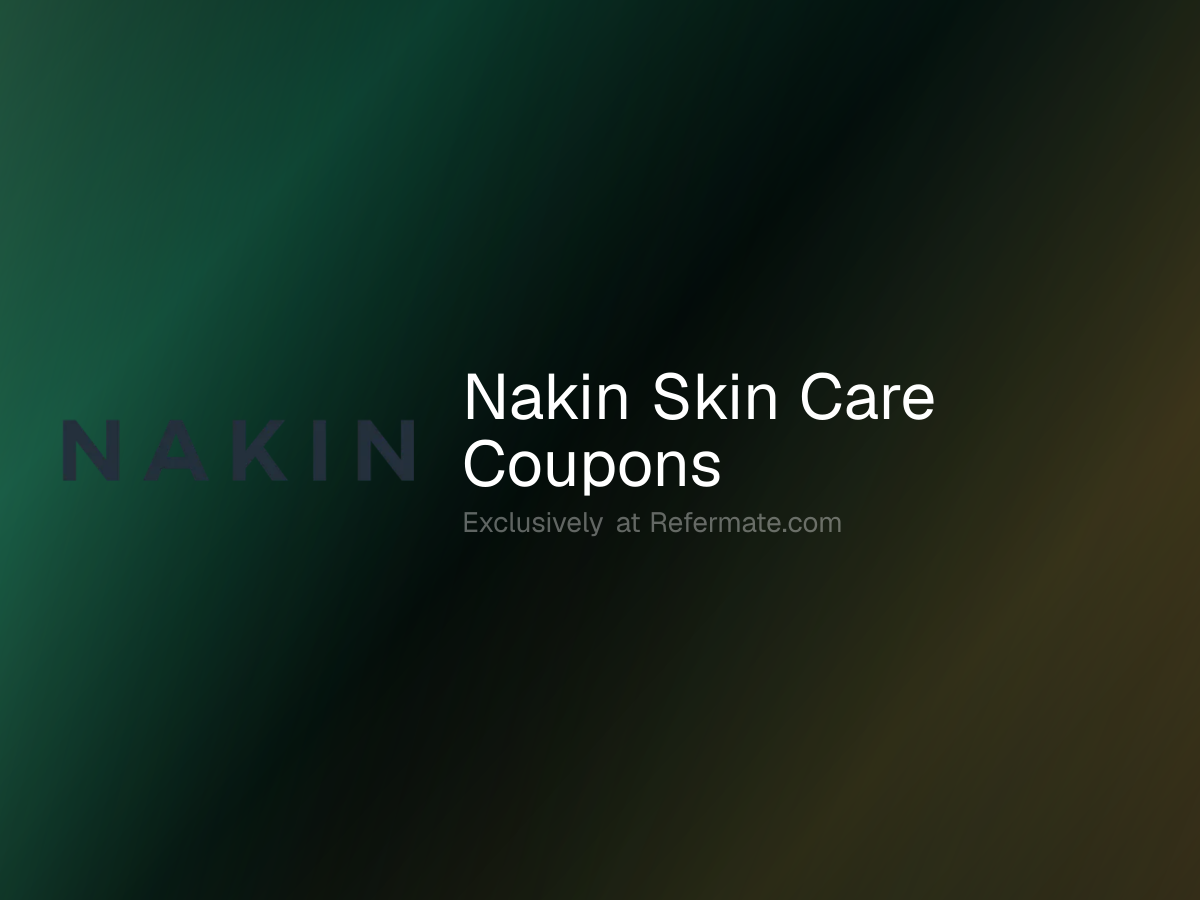 Nakin Skin Care Promo Codes - 33 Verified - 25% Off - June 2026 | Refermate