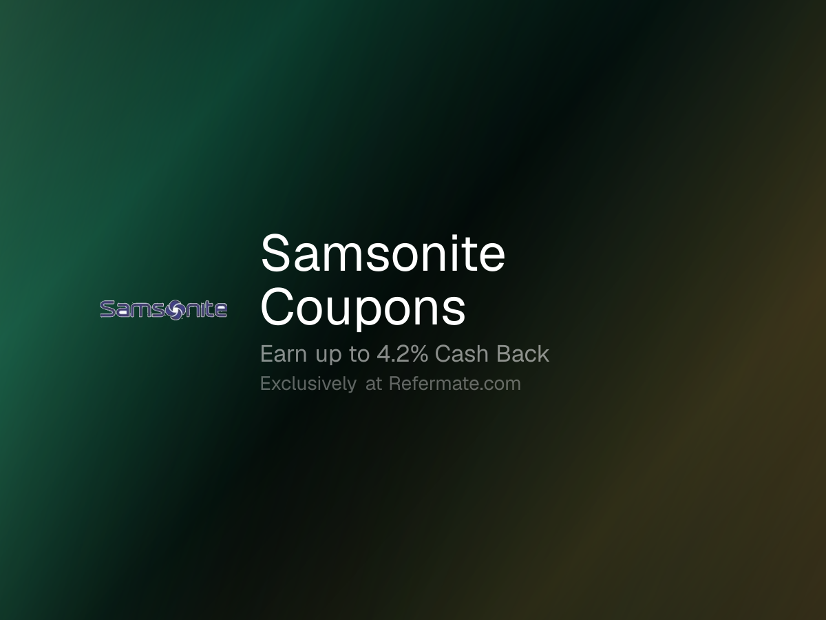 Samsonite Promo Codes - 11 Verified - 35% Off + Up to 4.2% Cash Back ...