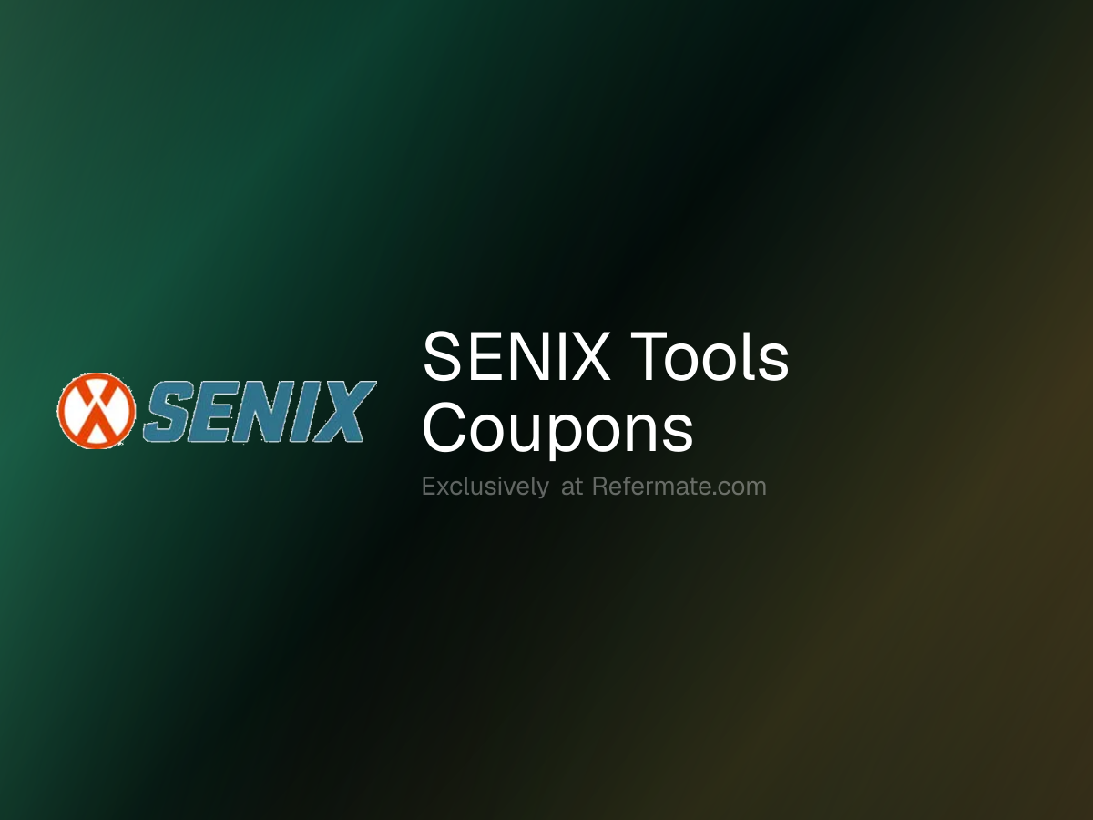 SENIX Tools Promo Codes - October 2026 | Refermate