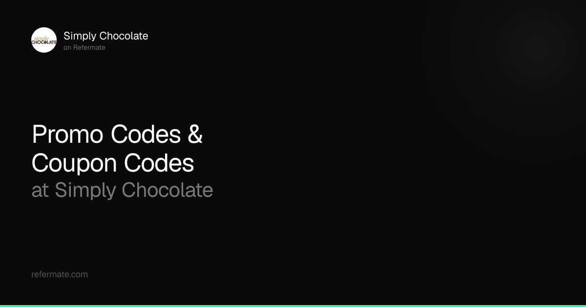 Simply Chocolate Promo Codes - 20 Verified - 20% Off - April 2026 ...