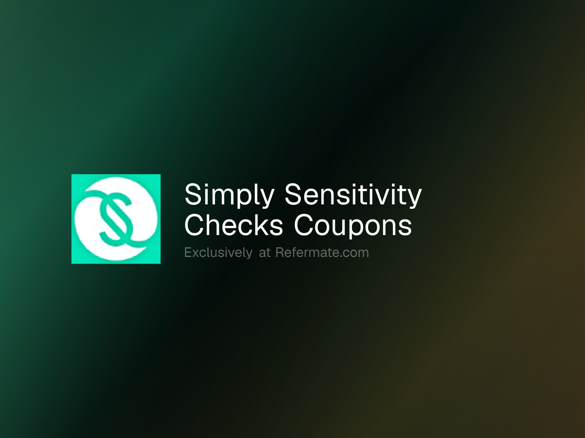 Simply Sensitivity Checks Promo Codes - 8 Verified - 80% Off - June ...