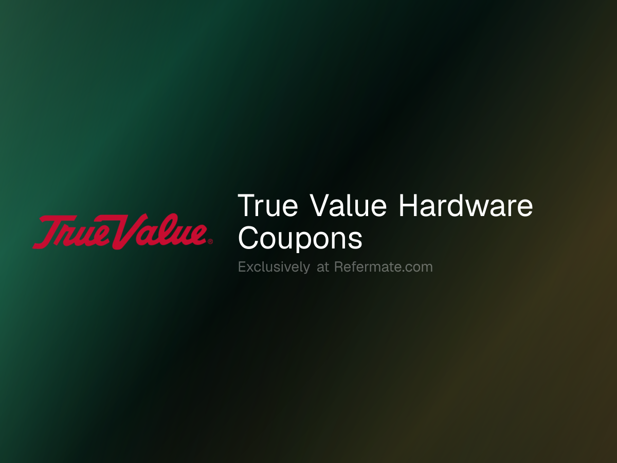 True Value Hardware Promo Codes - 23 Verified - $5 Off - June 2026 ...